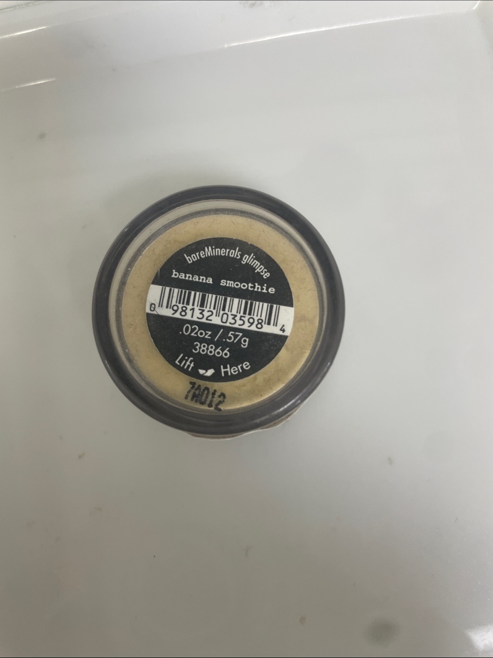 BareMinerals banana smoothie eyeshadow